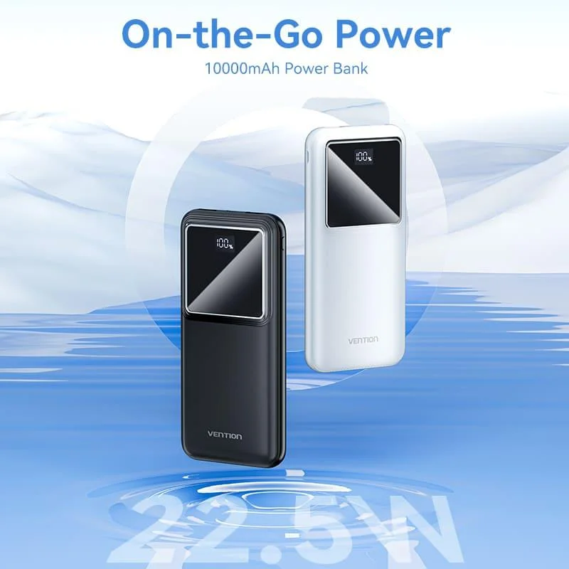 POWER BANK USB 10000MAH 22.5W/BLACK FHKB0 VENTION - Image 2