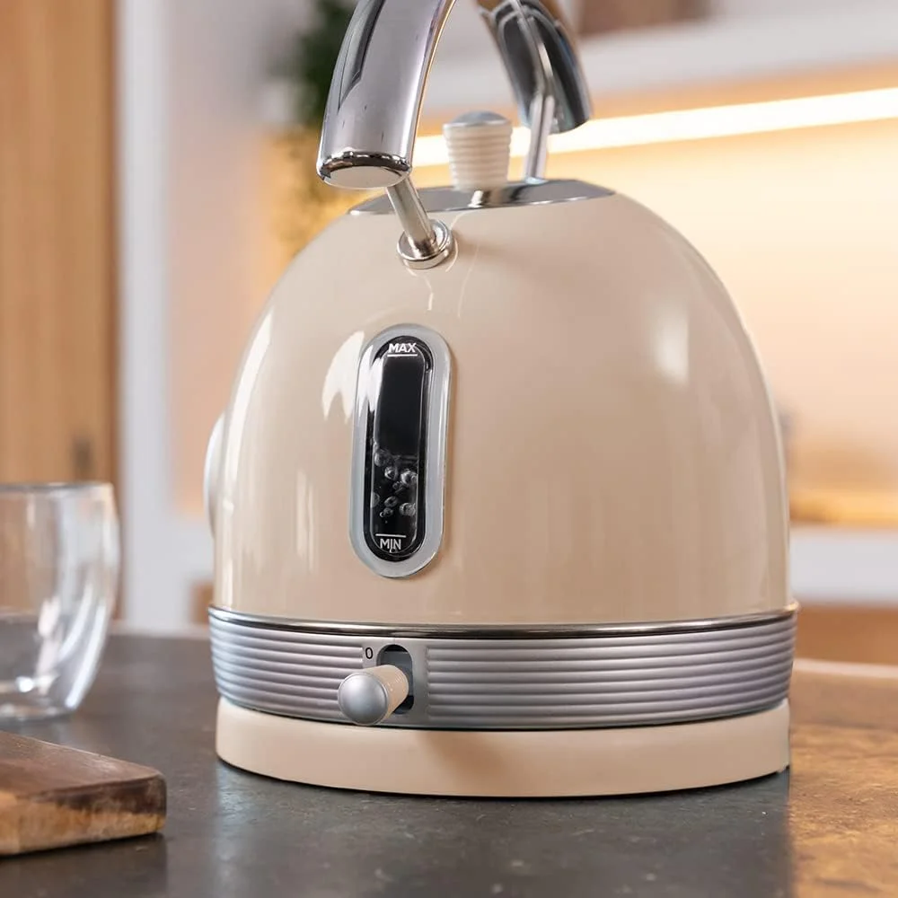 Cecotec Kettle ThermoSense 420 Vintage 2200 W Electric 1.8 L Stainless steel 360° rotational base Light Beige - Image 2