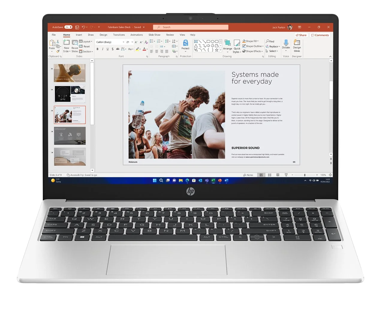 HP 250 G10 Intel® Core™ i5 i5-1334U Laptop 39.6 cm (15.6") Full HD 16 GB DDR4-SDRAM 512 GB SSD Wi-Fi 6 (802.11ax) Windows 11 Pro Silver - Image 1