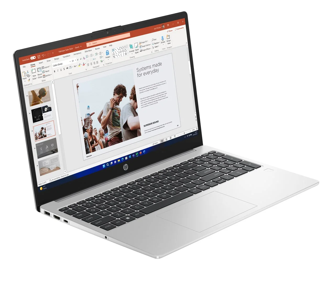 HP 250 G10 Intel® Core™ i5 i5-1334U Laptop 39.6 cm (15.6") Full HD 16 GB DDR4-SDRAM 512 GB SSD Wi-Fi 6 (802.11ax) Windows 11 Pro Silver - Image 2