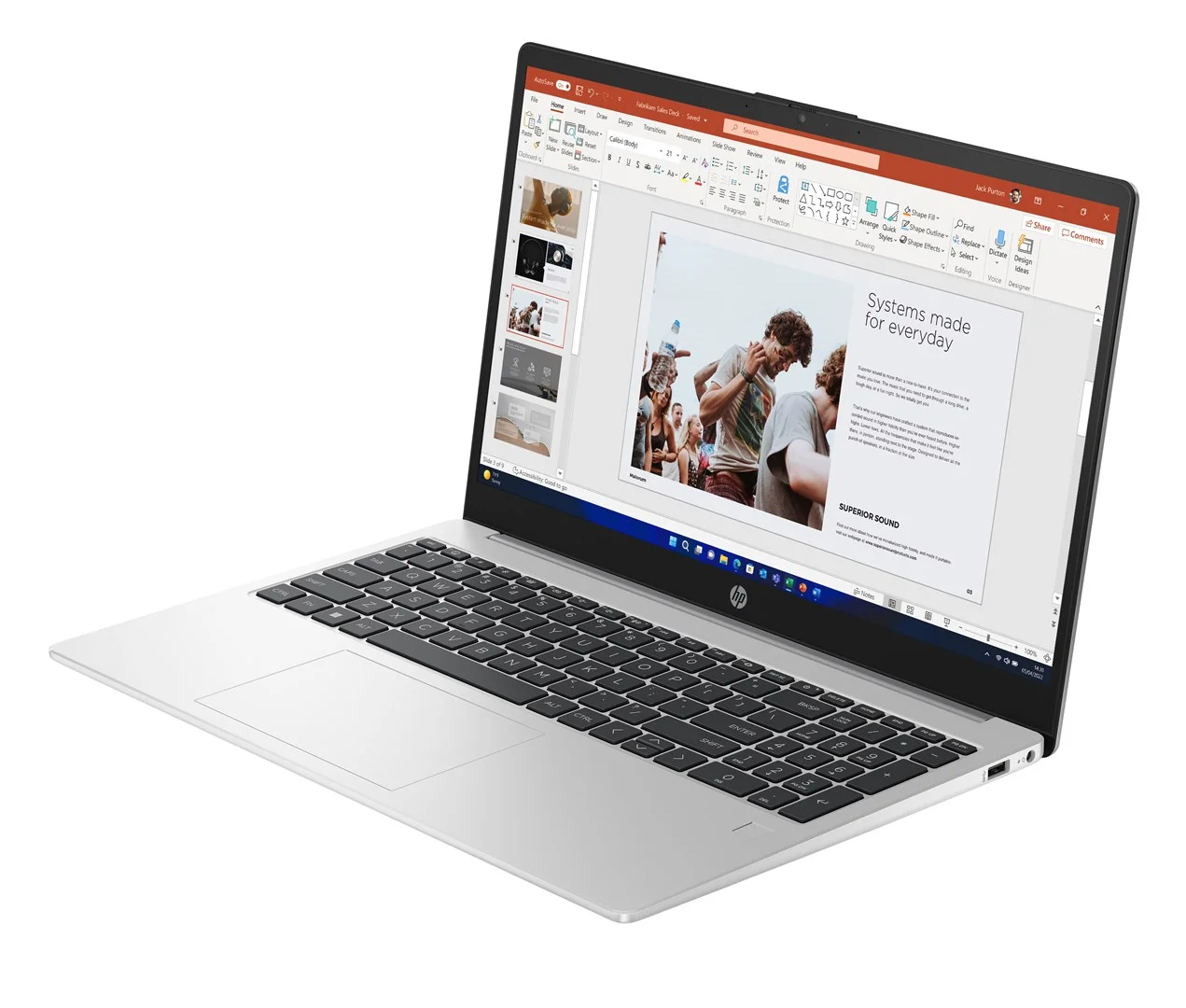 HP 250 G10 Intel® Core™ i5 i5-1334U Laptop 39.6 cm (15.6") Full HD 16 GB DDR4-SDRAM 512 GB SSD Wi-Fi 6 (802.11ax) Windows 11 Pro Silver - Image 3