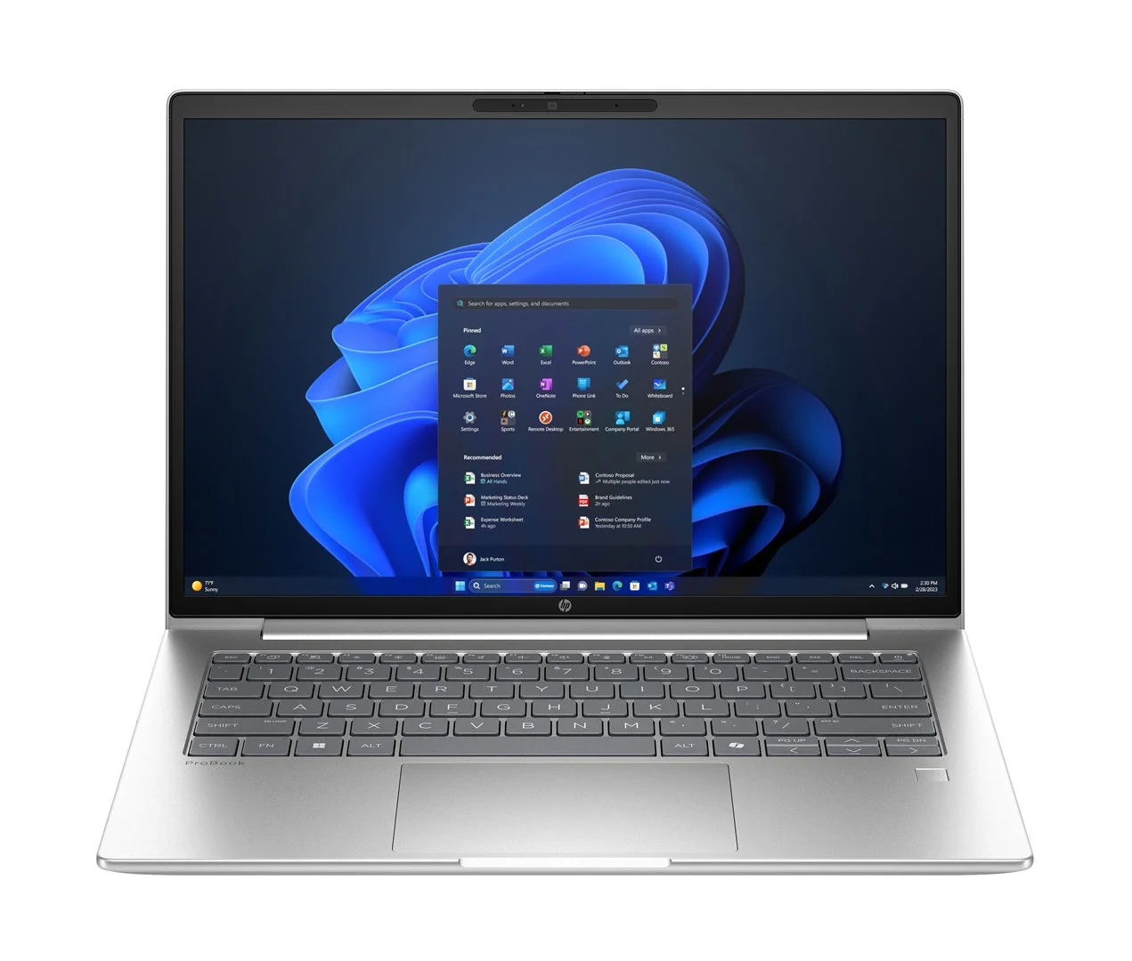 HP ProBook 4 G1A Ryzen 7 250 AI 14"WUXGA 300nits AG 16GB DDR5 5600 SSD512 Radeon 780M Cam1080p 56Wh W11Pro Pike silver 3Y OnSite - Image 1